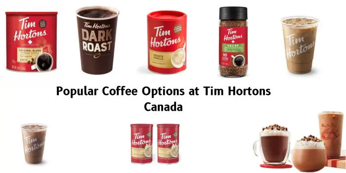 Popular Coffee Options at Tim Hortons Canada