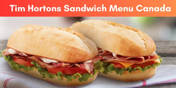 Tim Hortons Sandwich Menu Canada